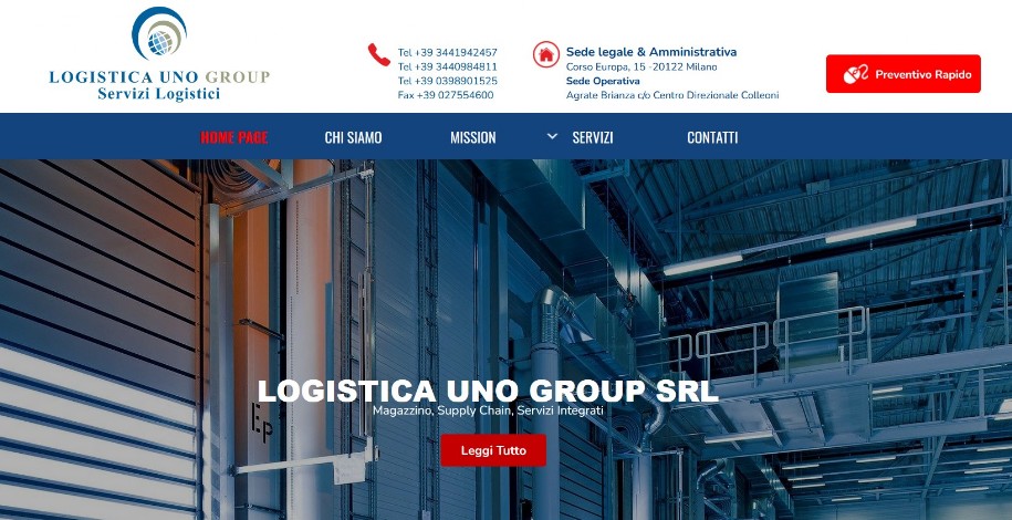 BGwebsolution - Realizzazione sito web Consulenza Logistica Milano